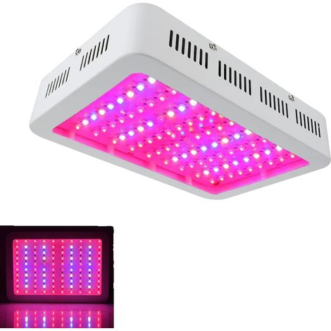 Lampe de culture LED, puissance de 1000W, spectre complet, tension AC 85-265V, dimensions 31cm x 21,5cm x 5,6cm, adaptée pour l'hydroponie (1/5)