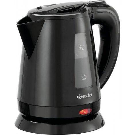 Bouilloire électrique 800 ml en plastique noir billant, 1200 W, 220 V - MONO
