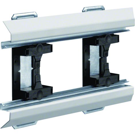Angle intérieur pour BKIS épais 12,5mm simple hauteur acier RAL9016 Pure HAGER BKIS121304E9016
