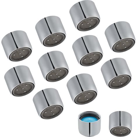 Schläfer 100510 10PZ- Aeratore M22 Universale e Rompigetto per Rubinetto Miscelatore Lavello Cucina con Cartuccia Filtro Anticalcare e Filetto Interno M22X1 Cromo, compatibile con Aeratore Neoperl (1/5)