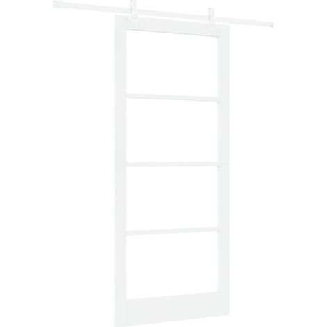 Maison Exclusive - Schiebetür Weiß 93 x 211 cm Massivholz Kiefer
