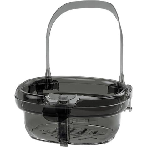 Passoire à déchets pour évier - Montage sur robinet - Avec bouton pression - Grand récipient pour déchets de cuisine, pour cheveux, douche, camping-car, protection contre le colmatage, pâtes, soupe (1/5)