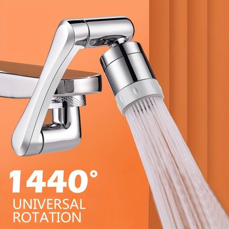360-degree rotating kitchen faucet extension with swivel spout, easy to install (1/5)
