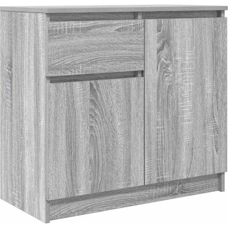 vidaXL Credenza con Cassetto Grigio Sonoma 71x35x65 cm in Truciolato