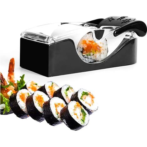 Machine à sushis à rouleaux - Gadget de cuisine antiadhésif, facile à utiliser. Idéal pour réaliser des sushis parfaits à la maison, même pour les enfants (1/5)