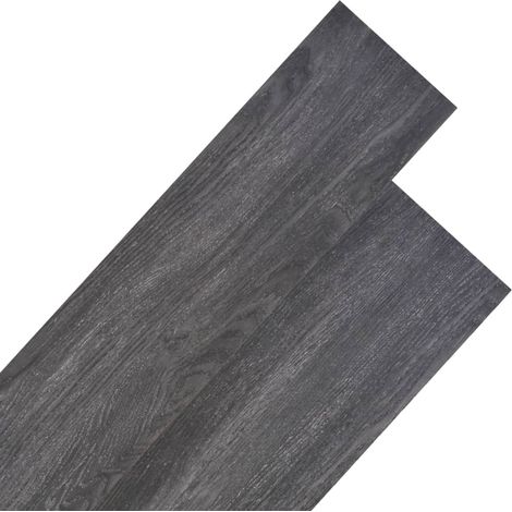 Vidaxl – Planches de sol PVC non auto-adhésives – Lot de 18 – 122,8 x 23,8 cm – Surface totale 5,26 m² – Aspect bois naturel durable