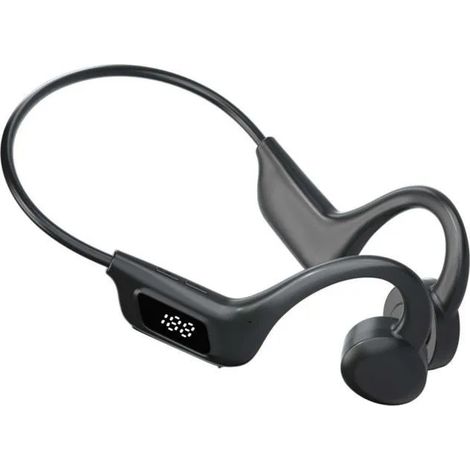 Casque Conduction Osseuse Écouteur Bluetooth Sport sans Fil,Oreilles Libres Confort,8h d'Autonomie pour Le Running/Vélo (1/4)