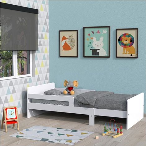 Le Quai Des Affaires – Lit évolutif ZOE 90x140-170-190-200 cm – Structure en panneaux de particules mélaminé – Finition blanche – Charge maximale 80 kg (1/6)