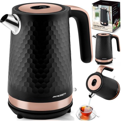 Bollitore elettrico Berdsen BD-705 1,7 l, nero e rame (1/5)
