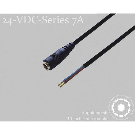 BKL Electronic 075913 Connecteur DC raccord DC - Embouts 2.5 mm 1.5 m 1 pc(s) Single X914532 (1/2)