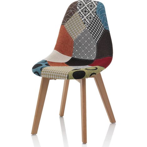Set de 4 Chaises patchwork VICTORIA (1/3)