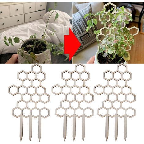 3er-Set Rankhilfen für Zimmer- und Gartenpflanzen, Rankhilfen für Topfpflanzen, kreative Blumenstützen, Stützen für Blumenarrangements, Rankhilfen für Kletterpflanzen, Gartenstützen (1/5)