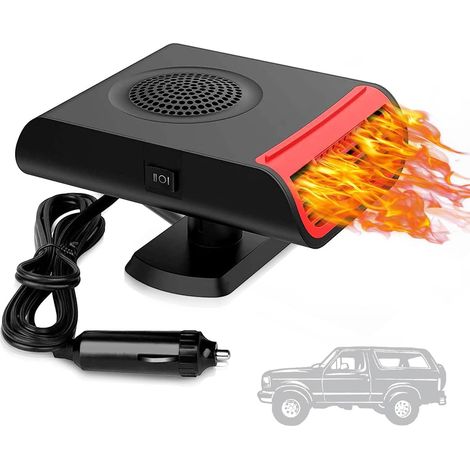 Tragbare 12-V-Autoheizung und Windschutzscheibenenteiser – 2-in-1-Ventilator für ganzjährigen Komfort im Auto, beim Camping und auf Reisen