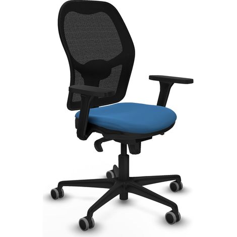 Chaise de bureau piqueras y crespo La Jorquera noir ergonomique (1/2)