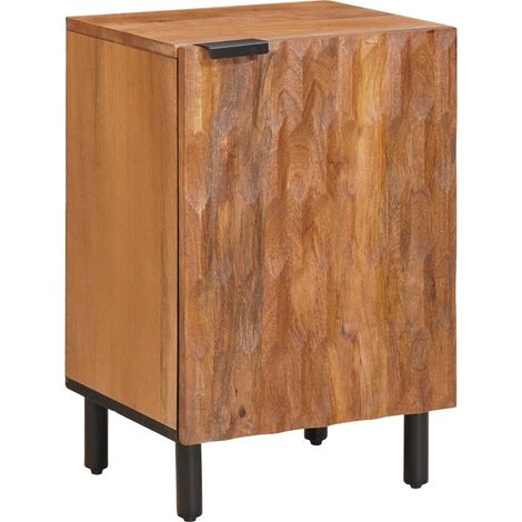 Badezimmerschrank Braun 38 x 33 x 58 cm Massivholz Mango