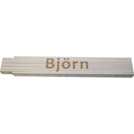 Zollstock Björn 2 m weiß Zollstock