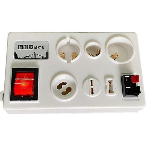 Support de test pour ampoules LED multi-interfaces à 12 ports, testeur d'ampoules LED, prise européenne. (1/5)