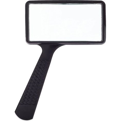 Loupe rectangulaire géante (grossissement x3) – Lentille en verre résistant aux rayures – Grande zone de visualisation horizontale