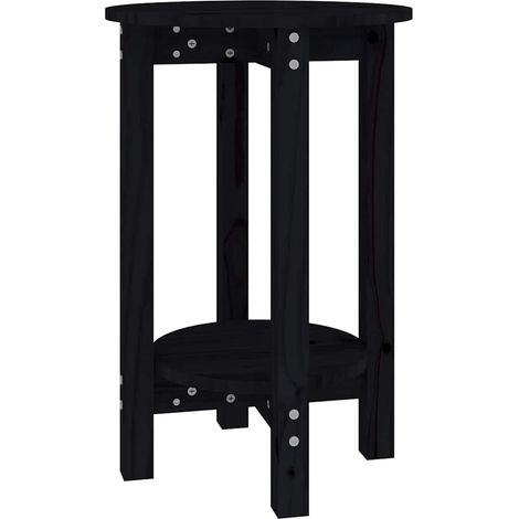 Maison Exclusive - Mesa de centro de madera maciza de pino negro (1/5)