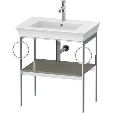 DURAVIT WT4546B9292 Console métallique fixation au sol White Tulip (1/2)