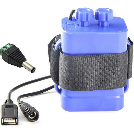 Batterie étanche 12V avec USB pour boîtier, compatible 6 piles 18650 (1/4)