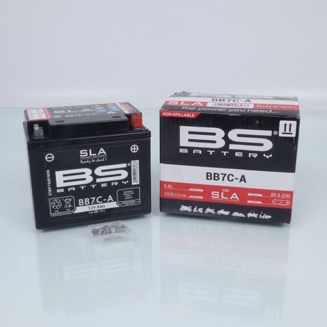 Batterie SLA BS Battery pour moto YB7C-A SLA / 12V 8Ah Neuf (1/3)