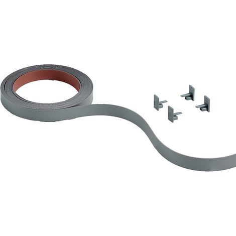 HETTICH SlideLine M Farbset zu vorlaufendem Laufprofil 18mm silber, 4000 mm (1/3)