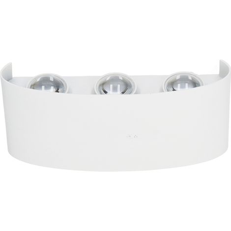 Lampadaire mural moderne LED en aluminium étanche, coque blanche, lumière chaude 90-265V, décoration lumineuse (1/5)