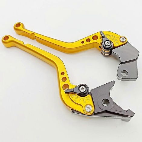 Il convient aux anciennes motos Suzuki GSXR750R, accessoires de tige de commande de klaxon et de frein en alliage d'aluminium modifié (Golden 3). (1/4)
