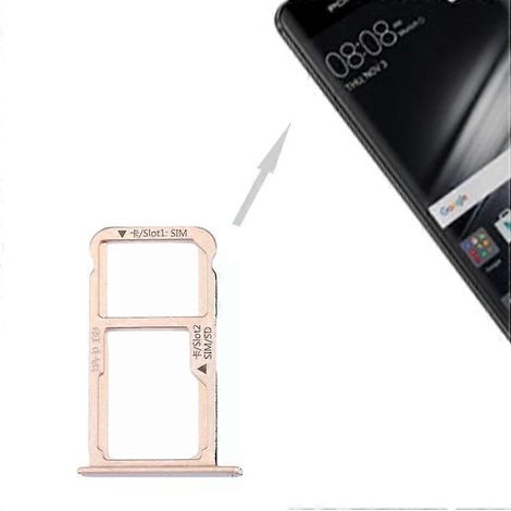 Tiroir pour carte SIM et porte-carte microSD or pour Huawei Mate 9 - Or (1/5)