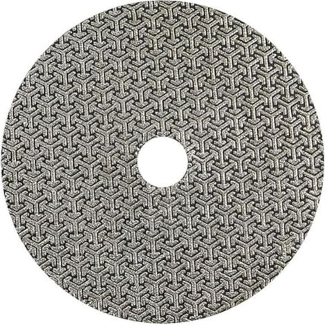 Feuille de papier abrasif diamant galvanisé, grain 60, 150 mm, dos auto-agrippant pour métal, verre, porcelaine, céramique, polissage et coupe à la main (1 pièce) (1/5)