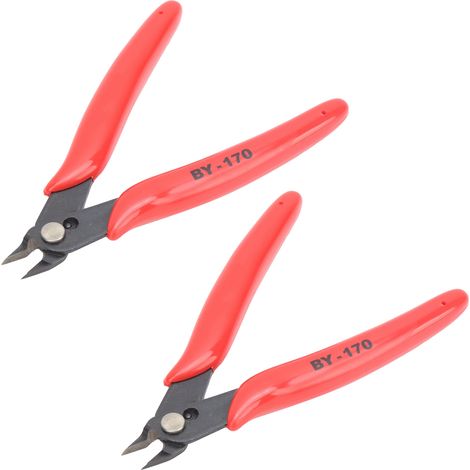 Diagonaler Abisolierer (2 Stück) für Kabel, Drahtschneider, Abisolierwerkzeug für Kohlenstoffstahl (1/5)