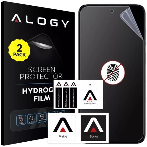 2 protectores de pantalla de hidrogel Alogy HydroSkin Matte Pro™ para Samsung M35 5G "Sin huellas dactilares" (1/5)