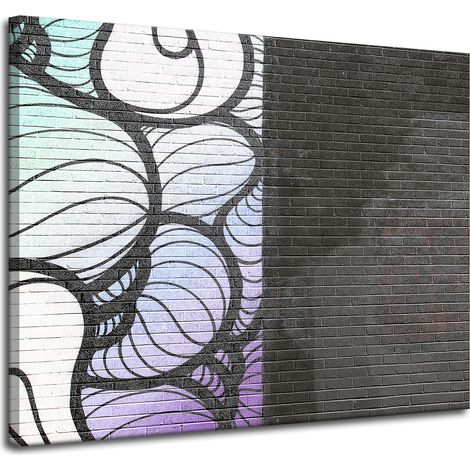 Leinwandgemälde Architektur-Wandbild 100x80 cm