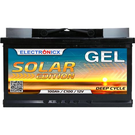 Electronicx Solar Edition GEL Batterie 100 AH 12V Solar Versorgung Solarbatterie (1/5)