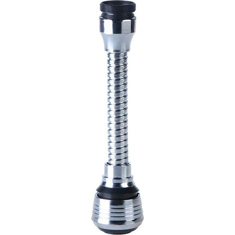 Adaptateur flexible universel, rallonge de robinet d'évier, 2 fonctions, rotation à 360°, 13 cm (1/5)