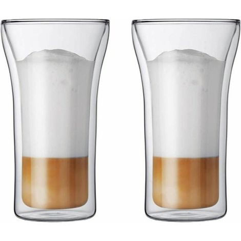 Bodum Set mit doppelwandigen, transparenten Gläsern 200 ml