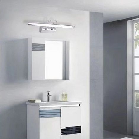 TRADE SHOP - Lampada Da Specchio Led 12w 3 Modalità Di Luce Fredda Calda Naturale Ip40 F03-3c - (1/4)