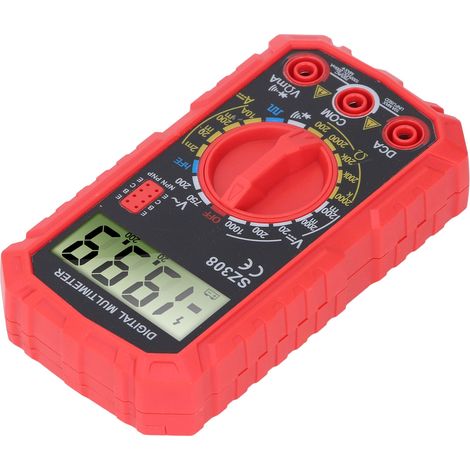 Multimètre numérique 4000 points avec détection NCV, testeur de tension AC/DC portable, ohmmètre, voltmètre et ampèremètre pour usage domestique, automobile et industriel. (1/5)