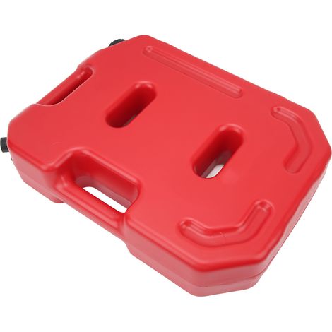10-Liter-Benzinkanister (2,6 Gallonen), roter Notkraftstofftank für SUVs, PKWs, Motorräder, ATVs und Einkaufswagen tragbarer Benzinkanister ohne Ständer (1/5)