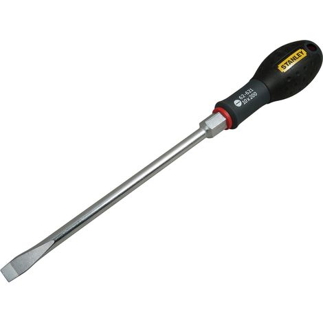 Stanley FatMax® Mechanical Flat-Head Screwdriver with Hexagonal Nut, 10mm x 200mm