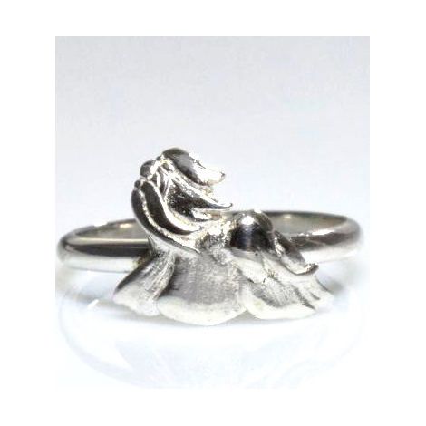 Shihtzu 3D Ring aus Sterlingsilber
