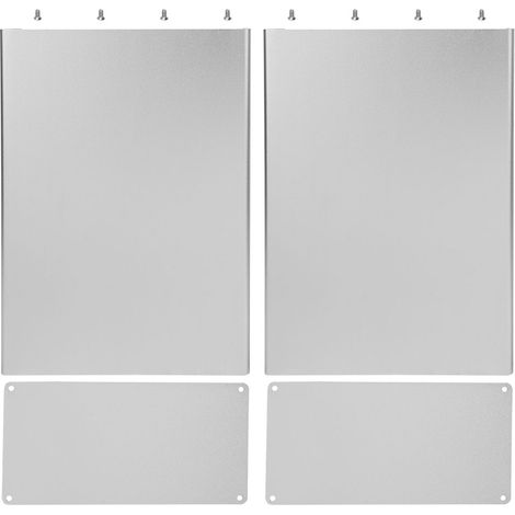 Boîtier aluminium mat argenté 80x160x220mm pour carte GPRS DIY, coffret de montage électronique (1/5)