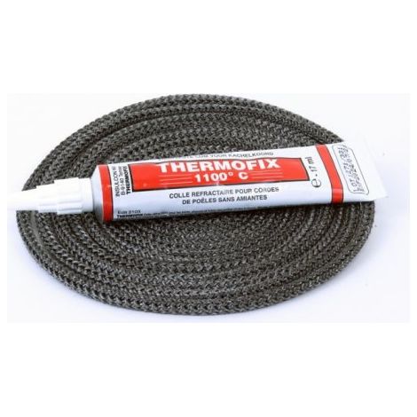 Joint rond tressé ø 4 mm x 2.5 m + colle (1/2)