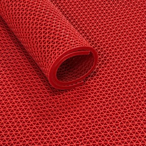 Ultra Grip Rastermatte - Meterware - Rot - Breite 90 cm