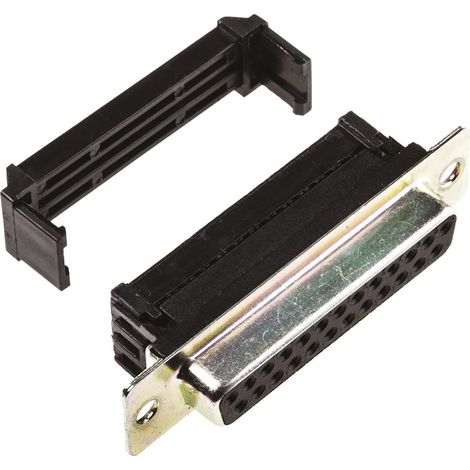 Connecteur Sub-D RS PRO 25 voies Femelle Montage sur câble Angle droit