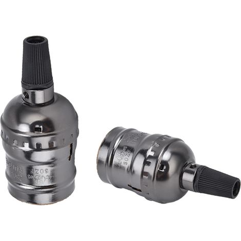 Lot de 10 douilles de plafond rétro élégantes et résistantes en aluminium pour ampoules E26 et E27 (1/5)