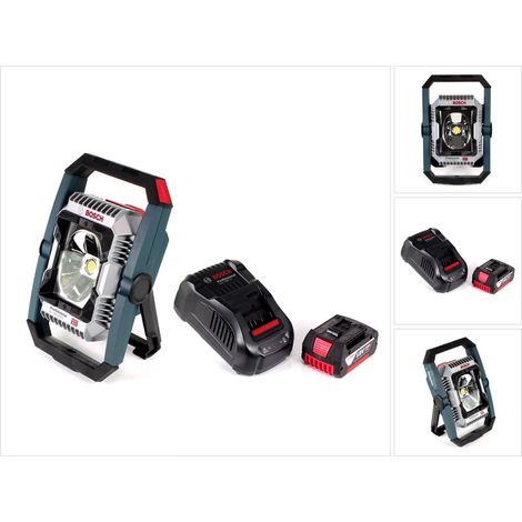 Bosch GLI 18V-2200 C Akku Lampe 18V 2200lm Bluetooth ( 0601446501 ) + 1x 4,0 Ah Akku + Ladegerät