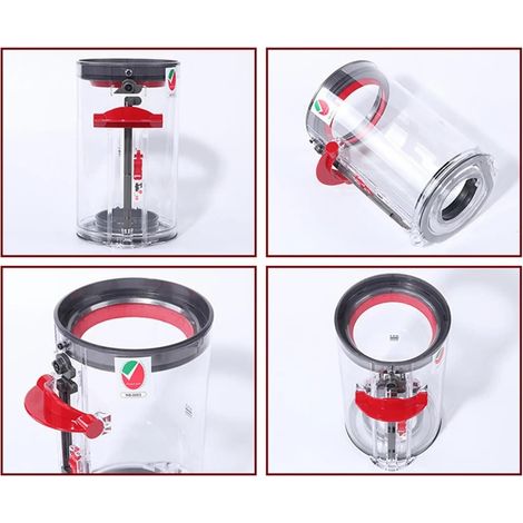 Compatibile con i contenitori della polvere dei robot aspirapolvere Dyson, modelli V10, SV12, V11, V15, SV14, SV15 e SV22. Include coperchio inferiore, guarnizione superiore fissa e accessori (adatto  (1/4)