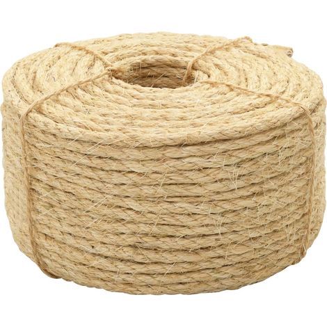 Rope 100% Sisal 10 mm 250 m vidaXL